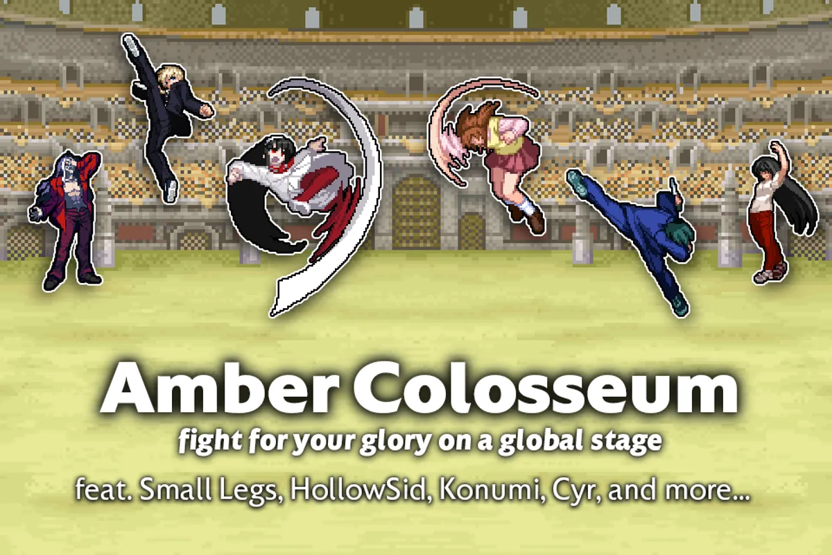 Custom graphics for "Night Kingdom" (unofficial side event for Fight Kingdom 2025 with thematic appearance) and "Amber Colosseum Exhibitions" (MBAACC exhibition series for Southeast Asia featuring player characters).